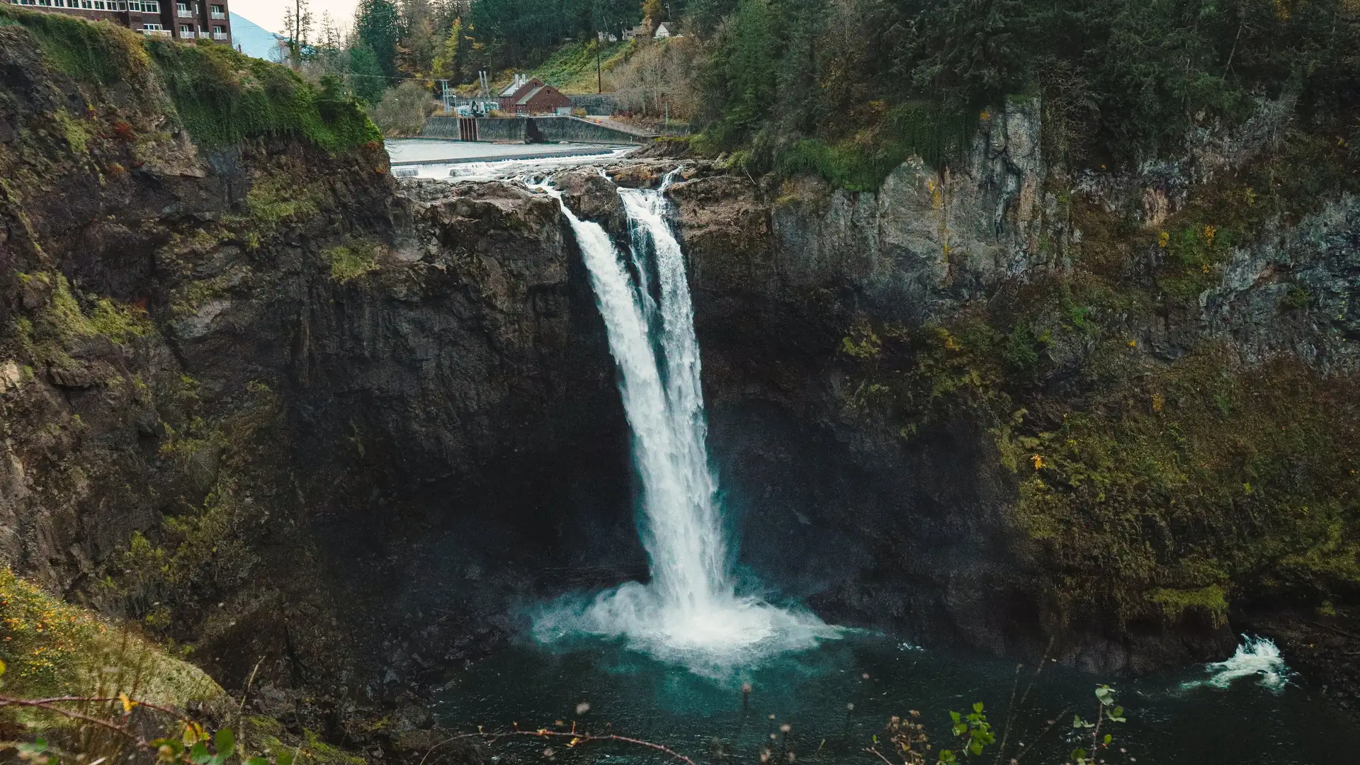 Snoqualmie Falls, east of Issaquah